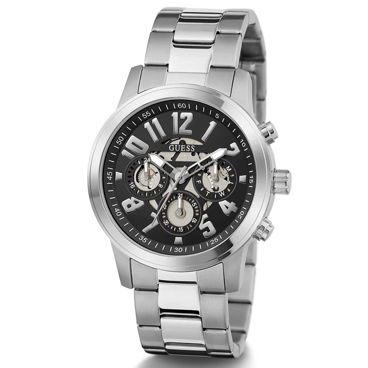MONTRE GUESS HOMME M.FONCTION ACIER